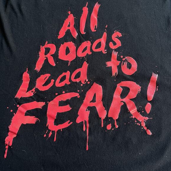 Halloween Horror Nights Shirt Mens Large Universal Studios Back Print Fear Tee - Picture 3 of 9